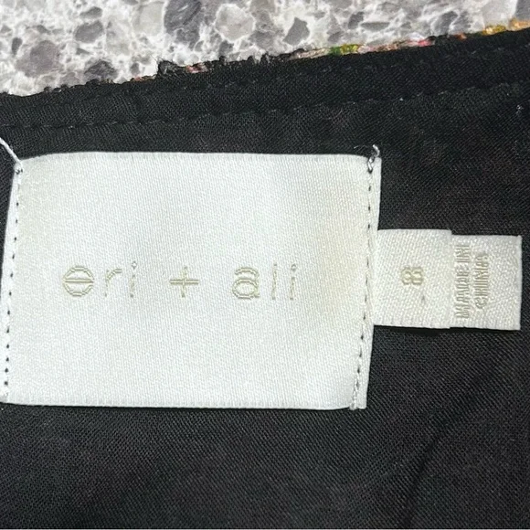 Anthropologie Eri + Ali Neveah Floral Lace ALine Flutter Sleeve Midi Dress Sz 8 - Picture 2 of 2